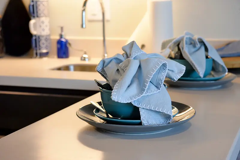dinner plate setting