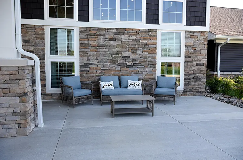 outdoor patio with seating
